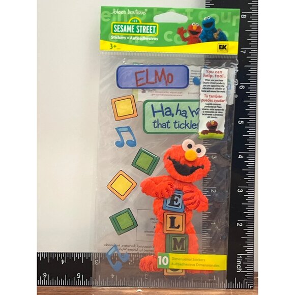 JOLEE'S BOUTIQUE SESAME STREET SSJB03 THAT TICKLES ELMO DIMENSIONAL STICKERS - Picture 2 of 3